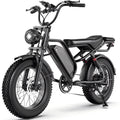 UNEEDE  E Mountain Bike for Adults, 750W, 20x4 Fat Tire, 48V/15AH Electric Bikes