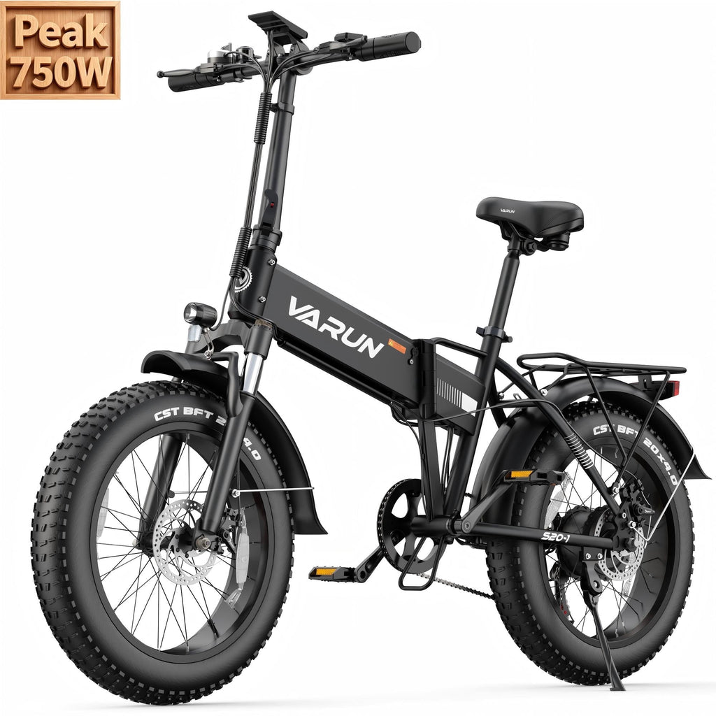 VARUN 20Folding Electric Bike for Adults,Ebike with 750W Peak Motor,48V 624Wh Removable Battery,25 mph,up to 62 miles Range,7-Speed Gears,LCD Display Electric Bikes