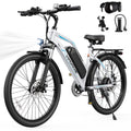VIPDRIVE 26 Electric Bicycle for Adults & Women, Peak 750W Motor E-Bikes, 48V 7.8Ah Battery, 7-Speed, City Cruiser E-Bike, LCD Display, 50 Mi Range（UL2849） Electric Bikes