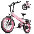 YareYi Electric Bicycle for Adults 20, 750 Peak Motor Folding E Bike with 48V Battery, 25 MPH E Mountain Bike, UL 2849 Electric Bikes