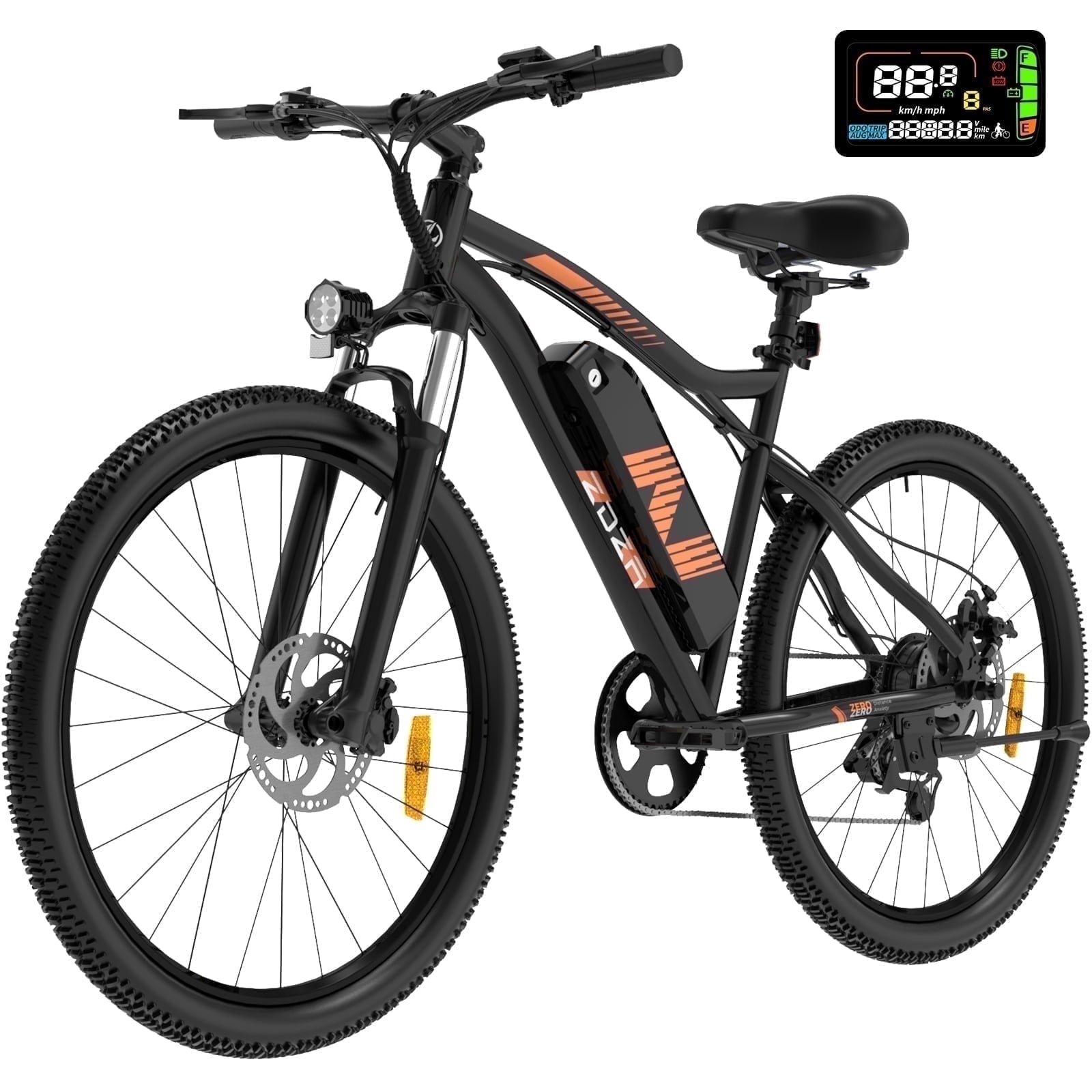 ZDZA Electric Bike 26”, 1000W Peak Motor E-Mountain Bike, 22MPH 36V 10.4AH Removable Ebike for Adults, 7 Speed Electric Bicycle UL2849 Electric Bikes