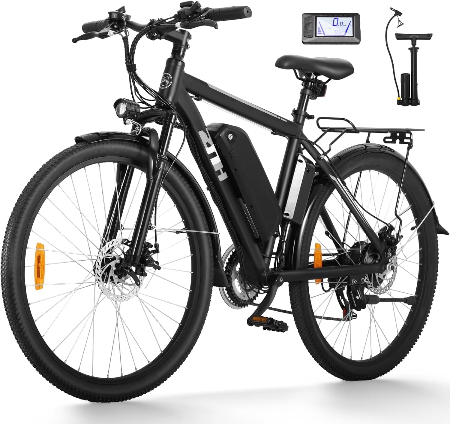 ZNH Electric Bicycle for Adults 1000w Peak – Electric Mountain Bike with 52V 13Ah Removable Battery ,26 off-road Ebike, Shimano 21-Speed, UL 2849，Black Electric Bikes