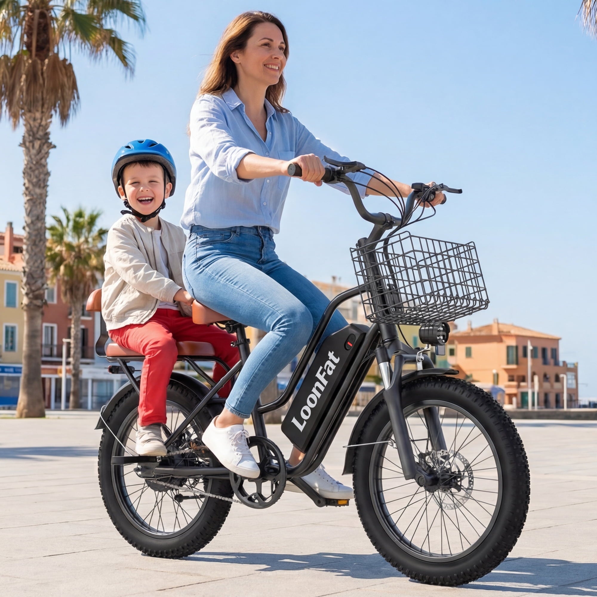 Loonfat Electric Bike for Women Men, 25MPH Peak 1000W Ebikes for Adults, 48V 15.6Ah Battery, 70 Miles Range, Step Through Commuter E-Bike, UL2849 Electric Bikes