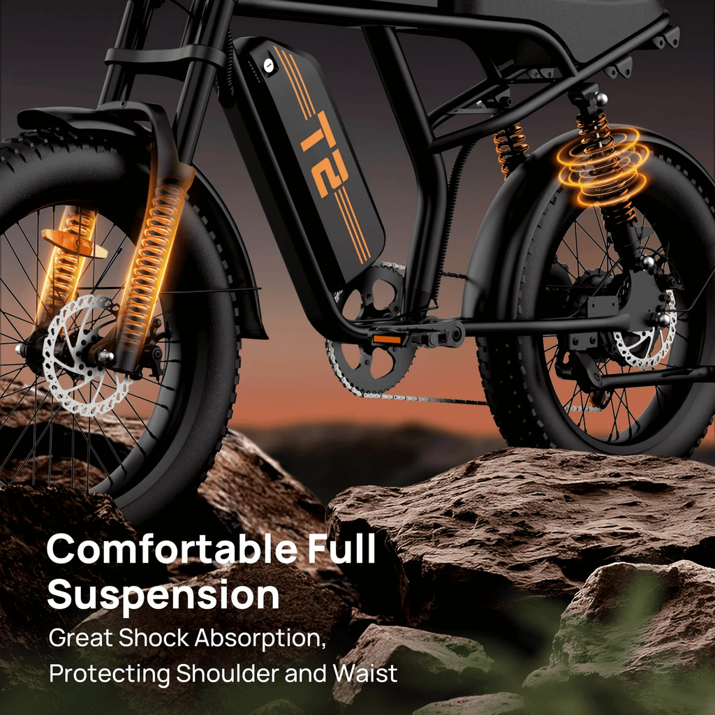 URLIFE 1500W Electric Bike for Adults,204.0 Fat Tire Ebike,48V 15.6Ah Removable Battery,7-Speed E-Mountain Bikes,All-Terrain Off-Road Electric Bicycle,UL2849 Certified(Black) Electric Bikes