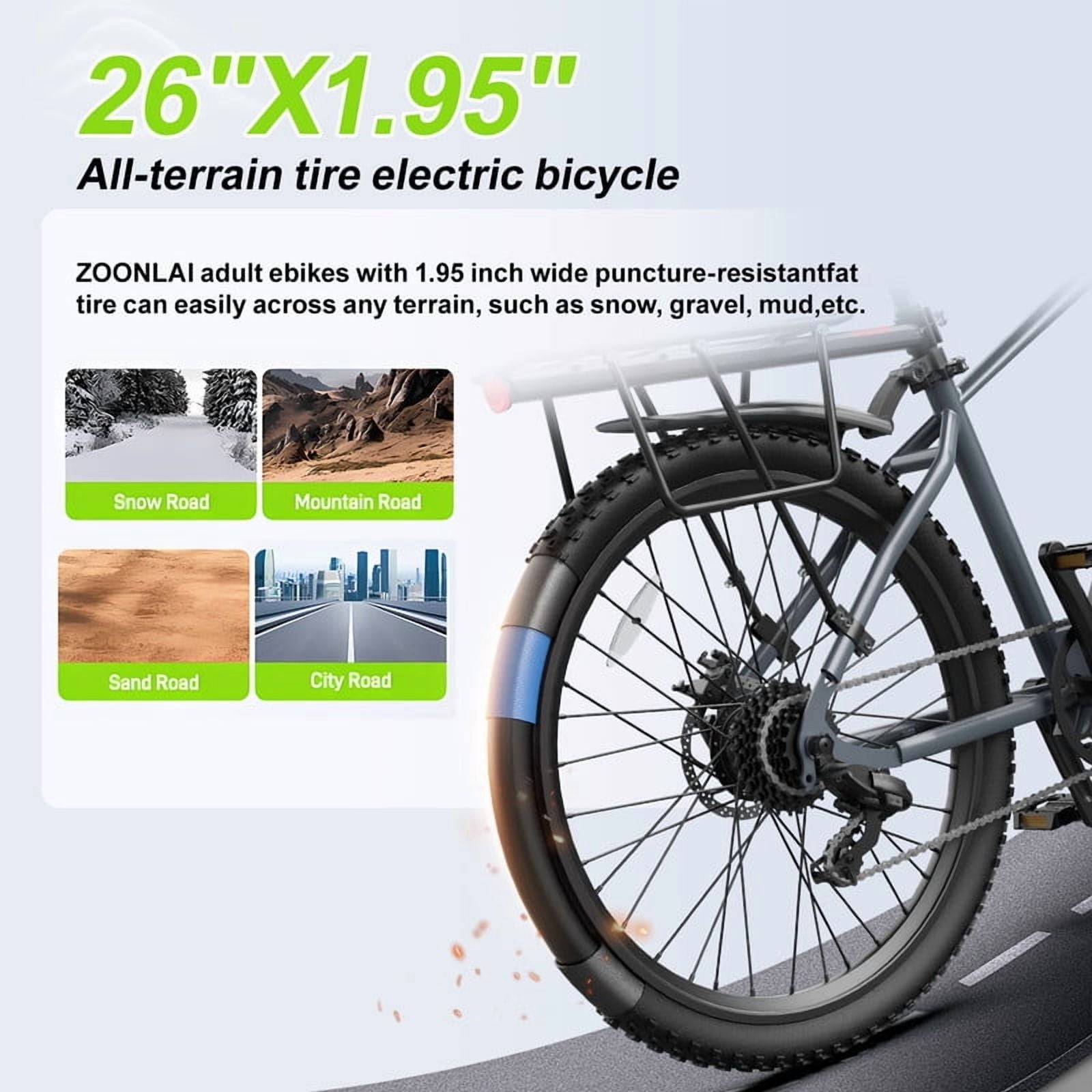 26 Electric Bike for Adults, 749W Motor, 22MPH, 40 Miles Range, 7-Speed Commuter City E-Bike Electric Bikes