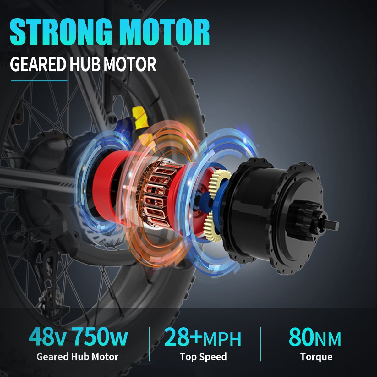 Aostirmotor Folding Electric Bike 20 inch Fat Tire , with 750W Motor, 48V 12.5AH Removable Lithium Battery,Ebikes for Adults UL2849 Electric Bikes