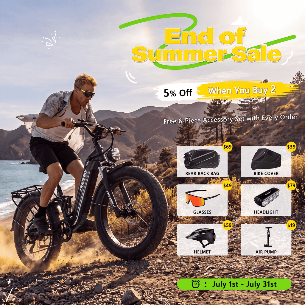 FREESKY 3000W Electric Bike for Adults 105mile Long Range Step-Thru Ebike Motor 37MPH Dirt E Bike 25Ah Removable Samsung Battery 26'' Fat Tire Electric Bicycle Full Suspension for Commute Mountains Electric Bikes