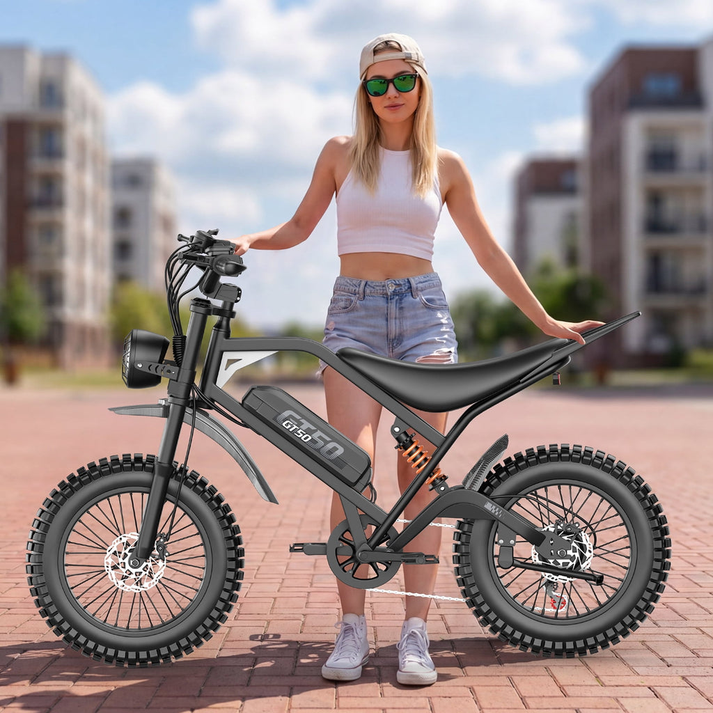 GWEIT Electric Bike for Adults, 2500W Peak Electric Mountain Bike, 20 Fat Tire Electric Bicycles, 48V 25Ah Battery, 35MPH Top Speed with Dual Suspension E Bikes, UL 2849Certified Electric Bikes
