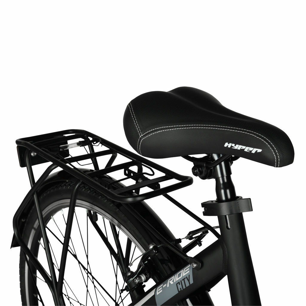 Hyper Bicycles 36V Class 2 700C Electric Commuter E-Bike, Adult Ages 13+, Pedal-Assist, 250W Motor, Black Electric Bikes
