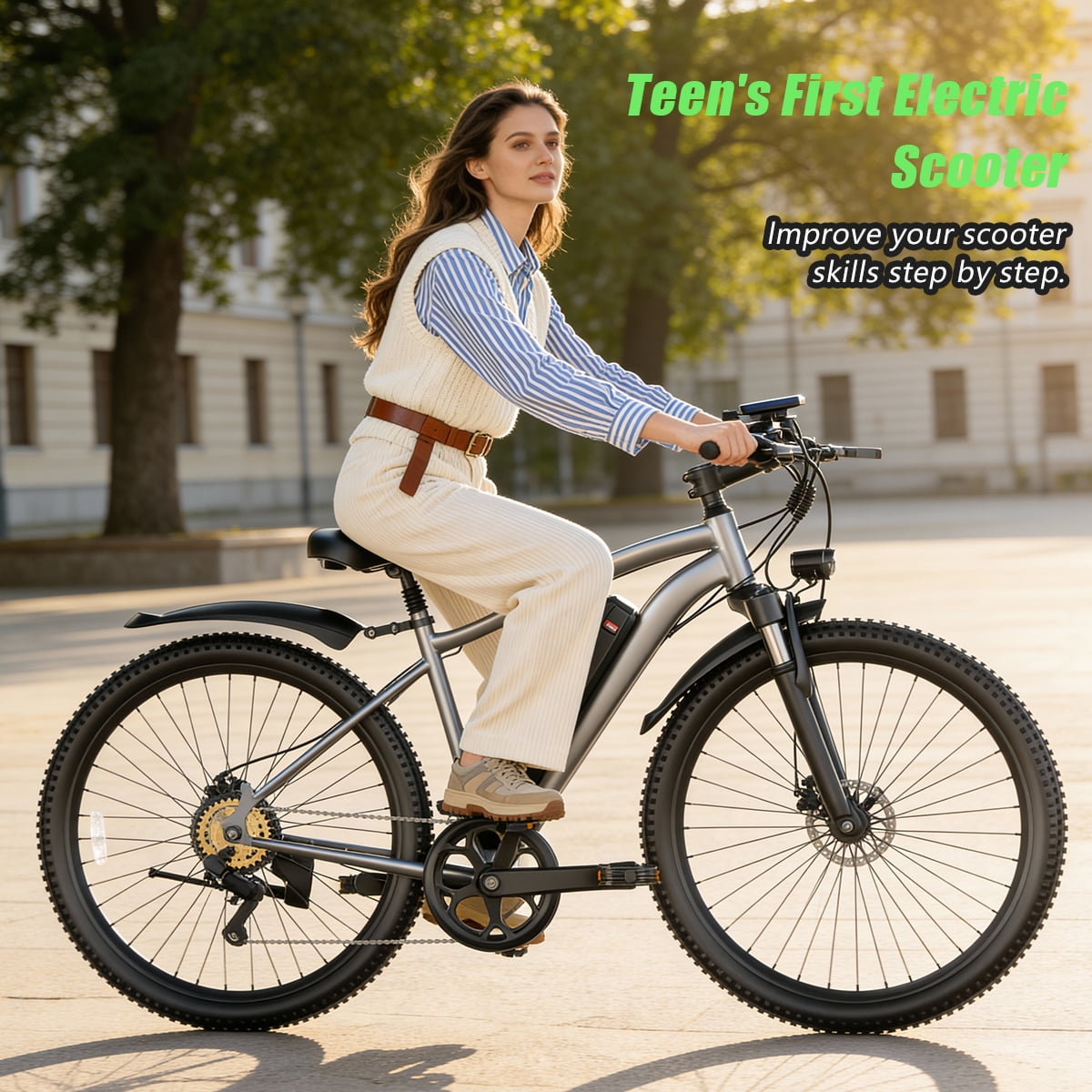 Electric Bike for Adults,1200W Peak Ebike, 50Miles 25MPH Commuting Electric Mountain Bike, 26 Adult Electric Bicycle with Removable Battery, 21 Speed,UL All Terrain E-Bike Electric Bikes