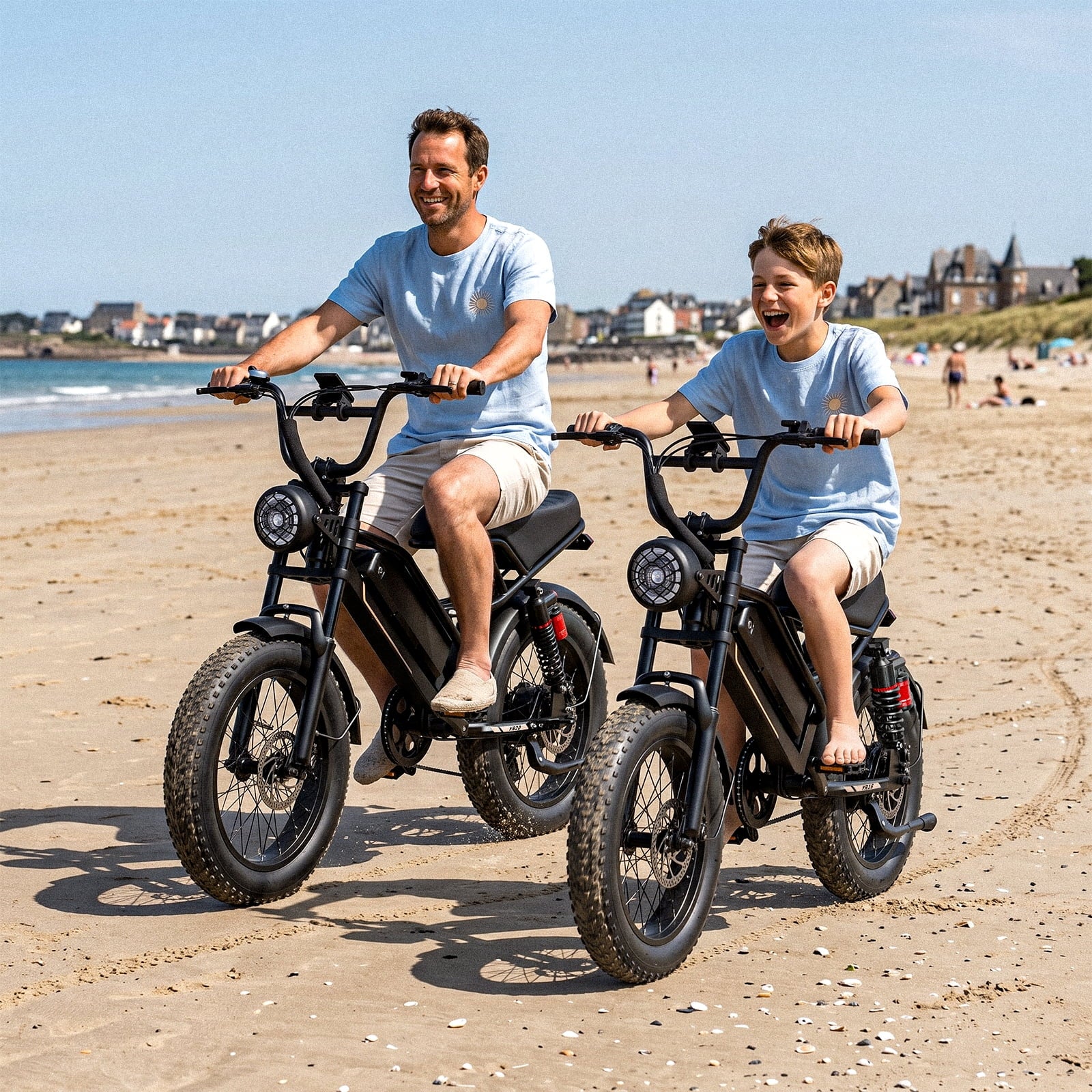 YareYi Electric Bike for Adults Teens, 2000W Peak E-Mountain Bicycle, 28MPH Fat Tire Ebike, 48V 600Wh Removable Battery Dual Suspension UL2849, 16 inch Electric Bikes