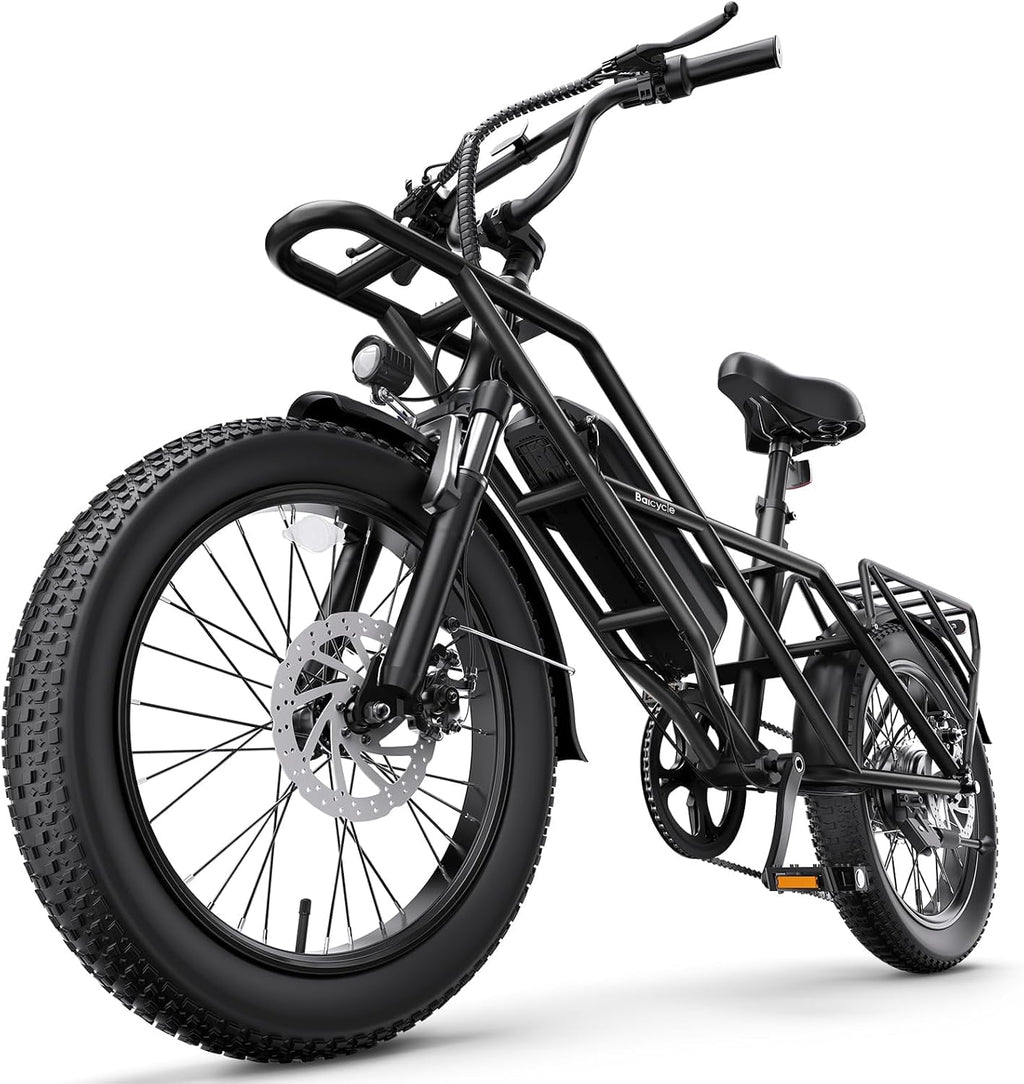 GSPEED A03 1200W Peak Electric Bike, 20 Fat Tire All-Terrain for Adults, 70 Mile Range, 48V 13Ah Battery, 28 MPH, Front Suspension, UL2849 Certified Electric Bikes