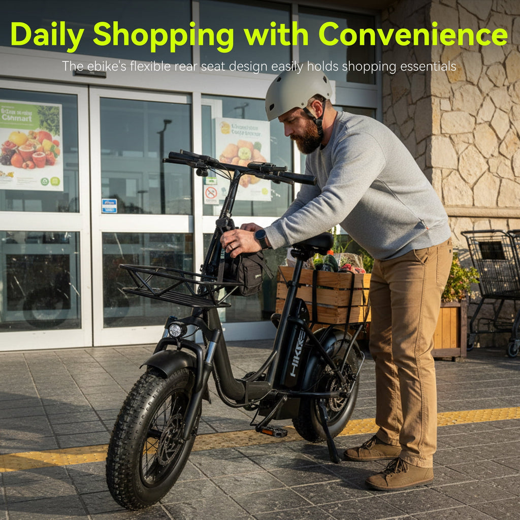 1200W Peak Folding Fat Tire Electric Bike for Adults with Removable 48V 10Ah Lithium Battery, Dual Disc Brakes, UL Certified E-Bike, White Electric Bikes