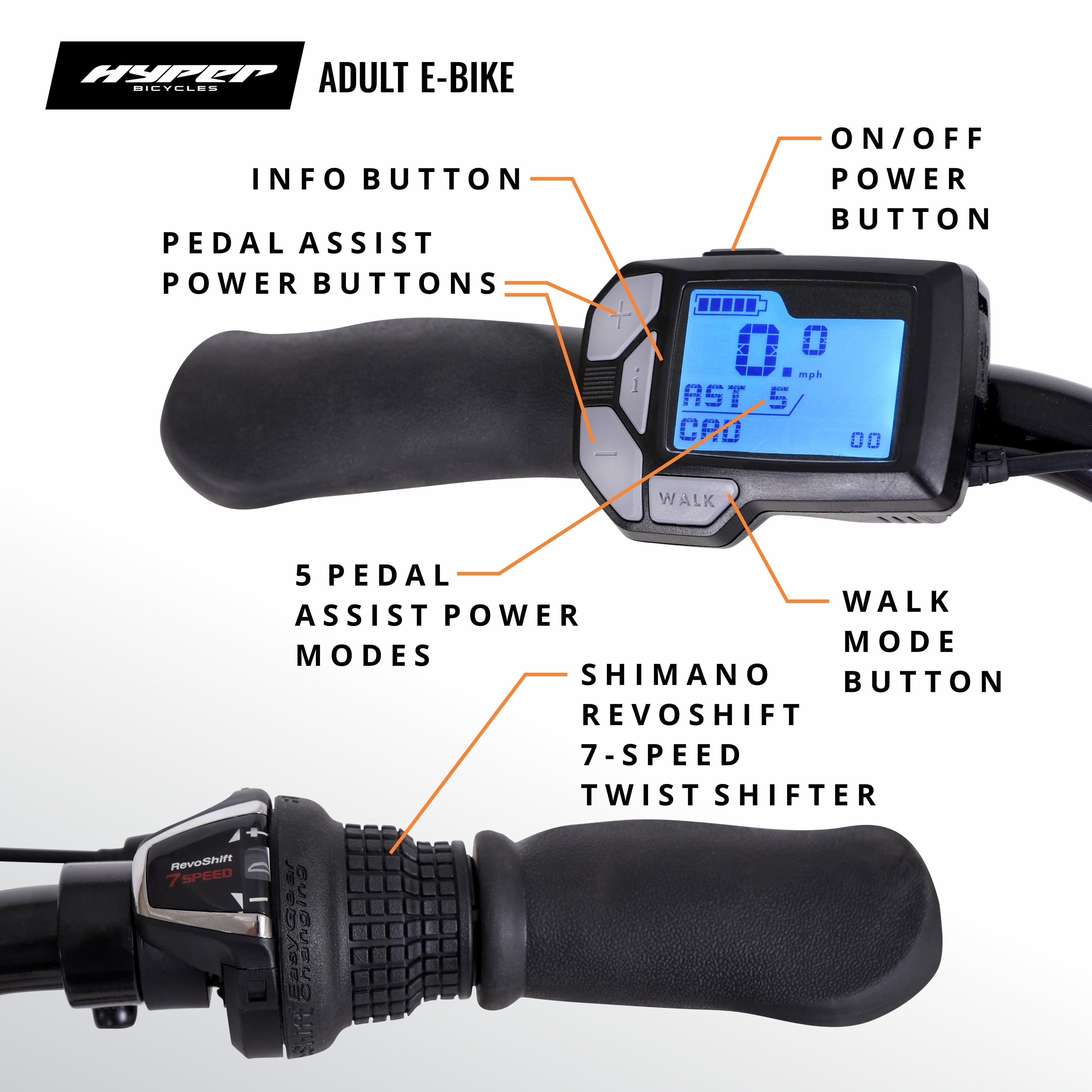 Hyper Bicycles 36V 700C Electric Commuter E-Bike, Adult Ages 13+, 250W Motor, Matte Gray Electric Bikes