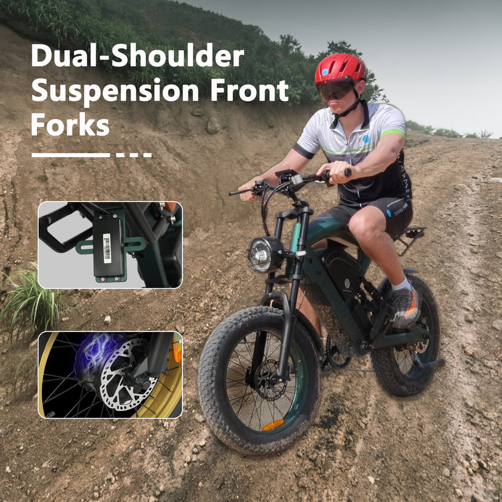 Smartravel Electric Bike for Adults,1500W Motor E-Mountain Bike 48V 27Ah,20*4.0 Fat Tire,Up to 32MPH,GPS and APP Control Ebike,Front/Rear Turn Signals,UL2849 Electric Bikes