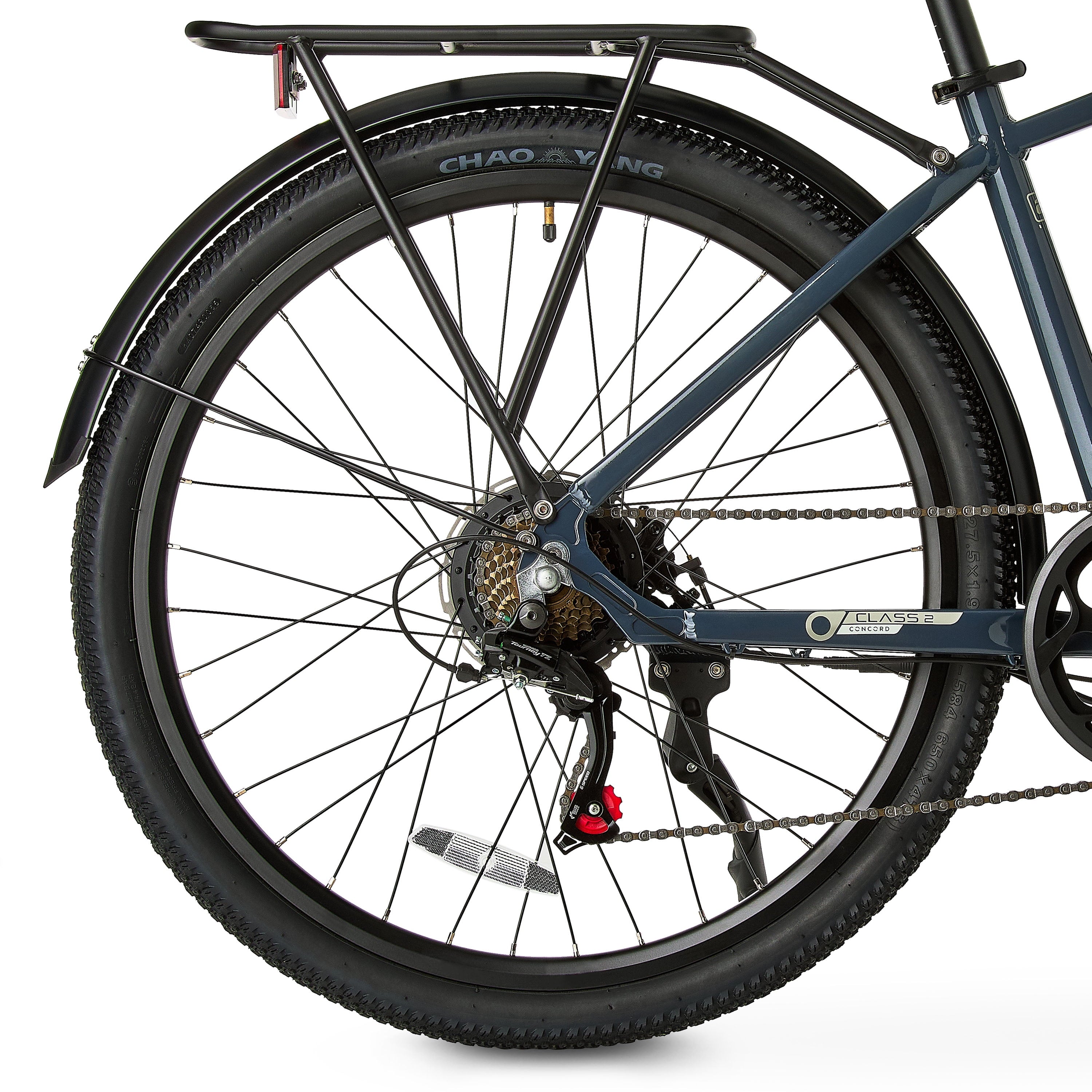 Concord 27.5 Aluminum Step-Over Electric Bike, 36V, Class 2, Gray - Unisex Adult Electric Bikes