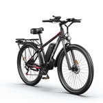 FENGQS Q8 Electric Bike for Adults, Peak 2000W Motor 48V 17.5Ah, 21-Speed Ebike, 80 Mile 35MPH Electric Mountain Bike, Front Suspension, (Red)UL 2849 Electric Bikes