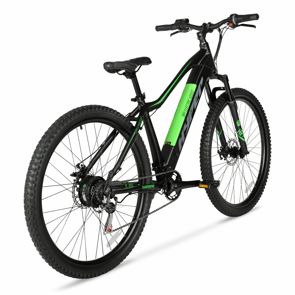 Hyper Bicycles 29 36V Class 2 Electric Mountain Bike, 350W Motor, Adult Ages 14+, Black Electric Bikes