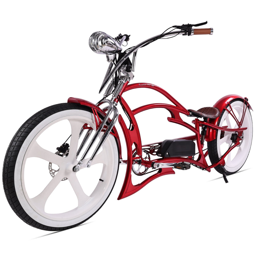 Tracer Raptor Pro DS 26 Electric Bike, 800W Rear Motor, 30mph, Up to 65 Miles, 5-level PAS, 48V/20Ah, for Men, Red Electric Bikes