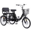 NOMIGO Two-Seat Electric Tricycle for Adults, Foldable 3 Wheel E-Bike for Errands with Rear Seat, Large Baskets and 48V Battery Electric Bikes