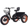 NOMIGO Electric Tricycle for Adults, 500W Motor, 48V 15Ah Battery, 20x4 Fat Tire 3-Wheel Electric Bike, 7-Speed, Rear Basket, Black Electric Bikes