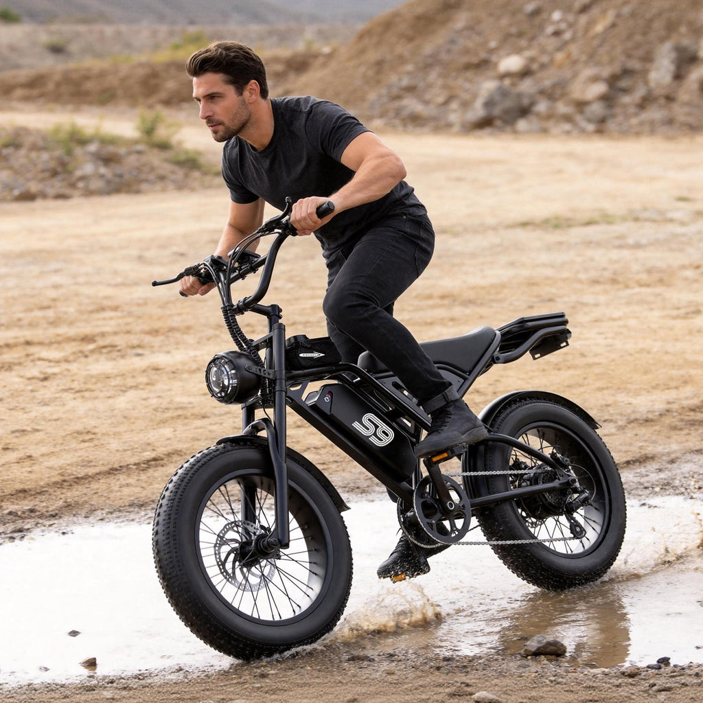 2200W Peak Electric Bike, 48V 20Ah &25MPH & 65Miles Range, 20''x4'' Fat Tire Mountain Ebike, Removable Battery, Rear Rack, Adult Electric Bicycle, UL2849 Electric Bikes