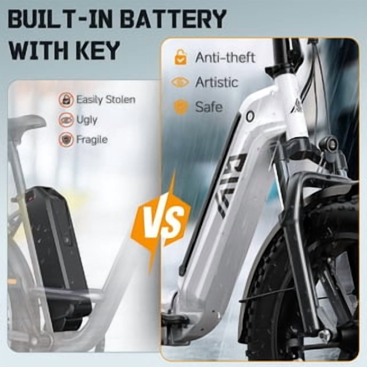 Electric Bike for Adults (Age 18+), 20x4.0 Fat Tire E-Mountain Bike, 749W Motor, 48V 15Ah Battery, 27.9 MPH, 60 Miles Range, UL2849 Electric Bikes
