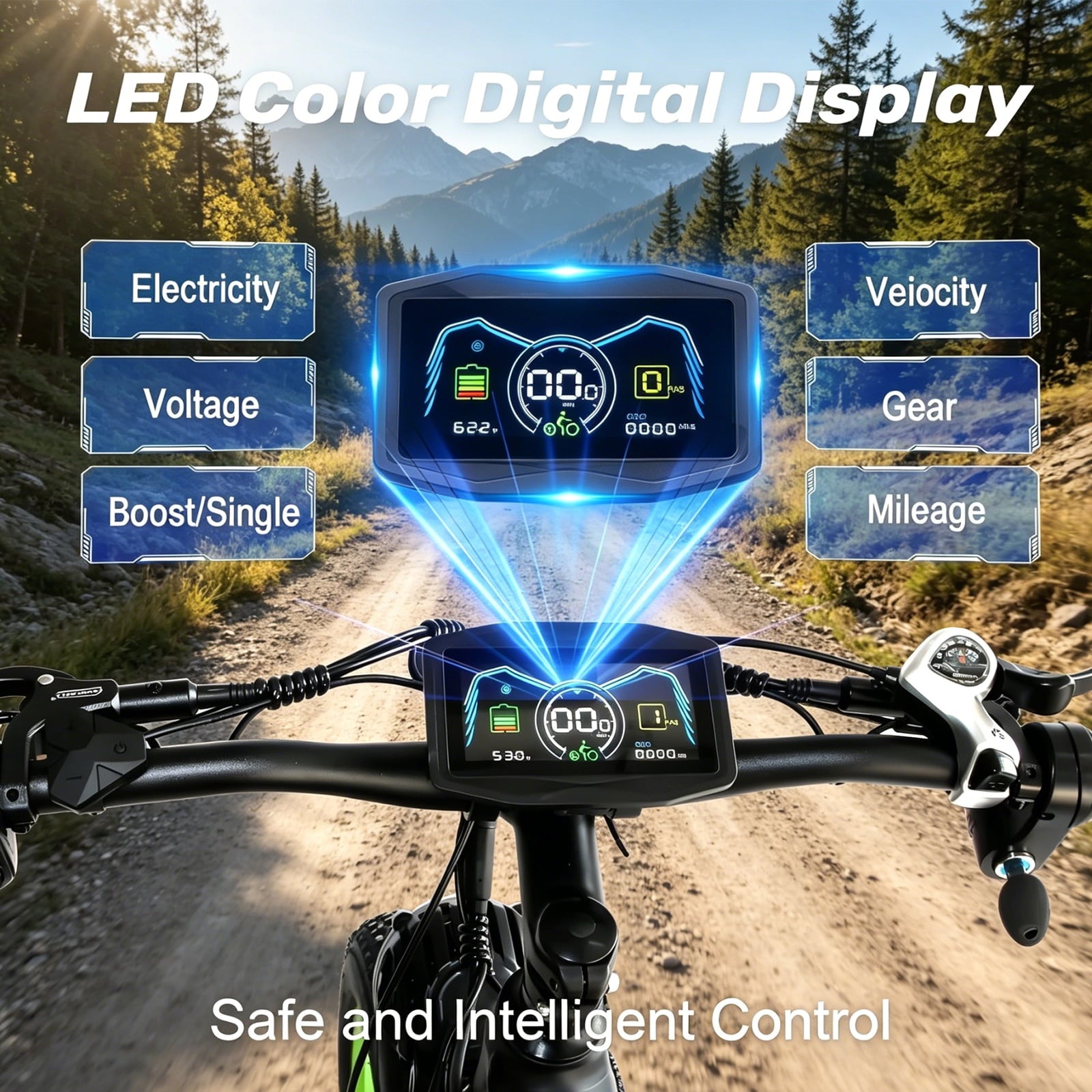 5000W (Peak) Electric-Bike, 60V 25AH Battery Electric Bike for Adults, Dual-Motor-Ebike 45MPH Ebike, 26*4.0 Fat Tire Ebike, AWD 21-Speed E-Mountain Bicycle for Off-Road Snow Sand UL 2849 Electric Bikes
