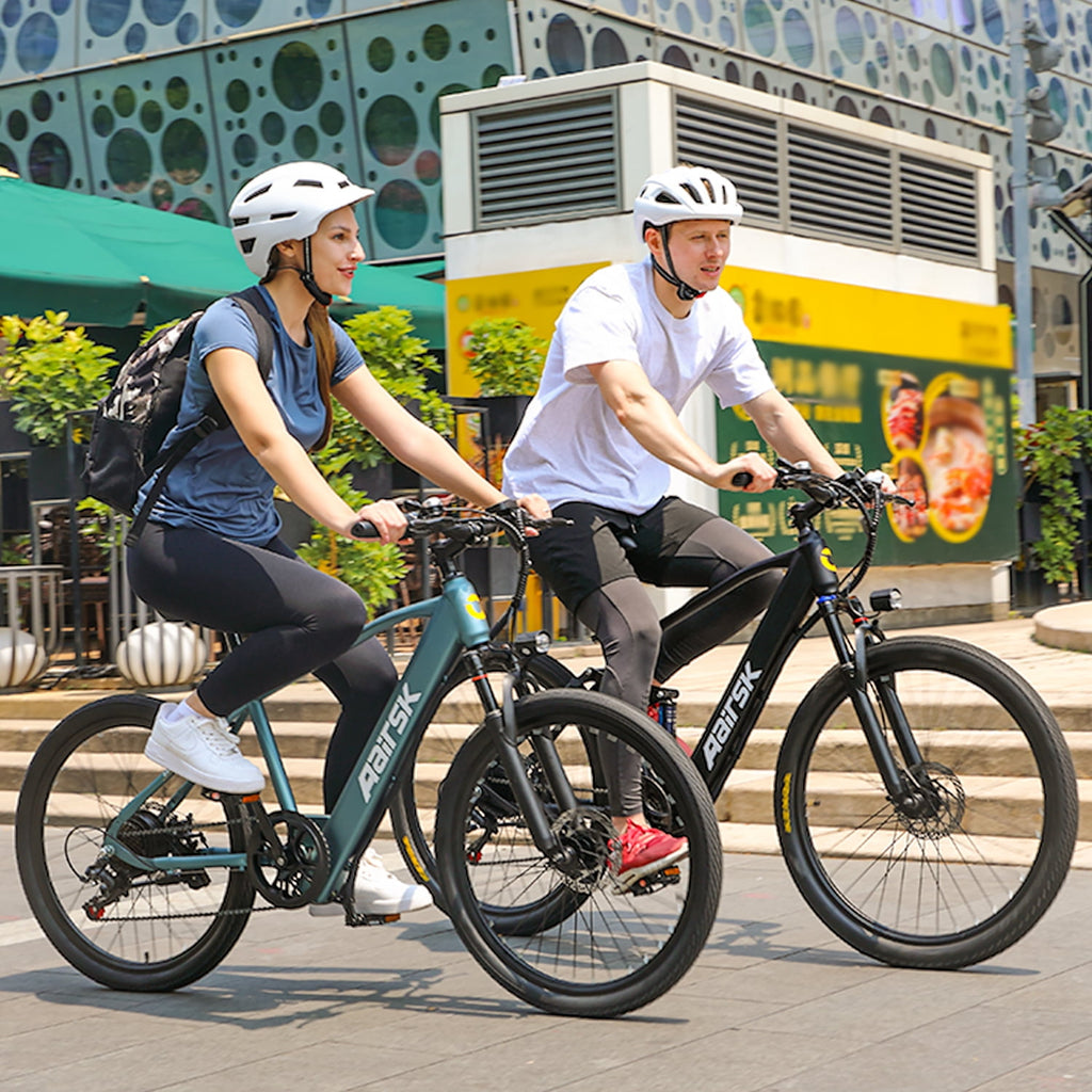 Unibike 24Electric Bike for Adults, 400W Ebike with 36V 10AH Battery, 40Miles Long Range Mountain Bikes, Shimano 7-Speed Electric Bicycle, Blue Electric Bikes