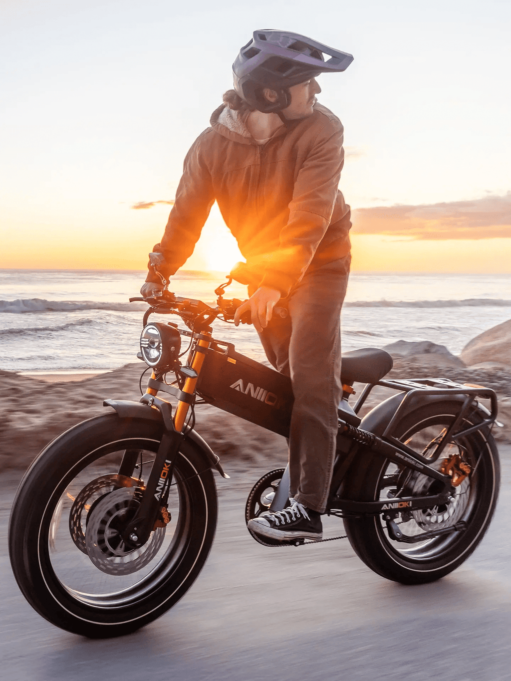 ANIIOKI A9 Pro Max 60V 80Ah All-Terrain Electric Bike for Adult, 245 Miles Long Range, 6000W Dual Motor,47mph,UL2849,CBS & Dual Front Disc Brakes, Smart Media System, New Charger Technology, Black Electric Bikes