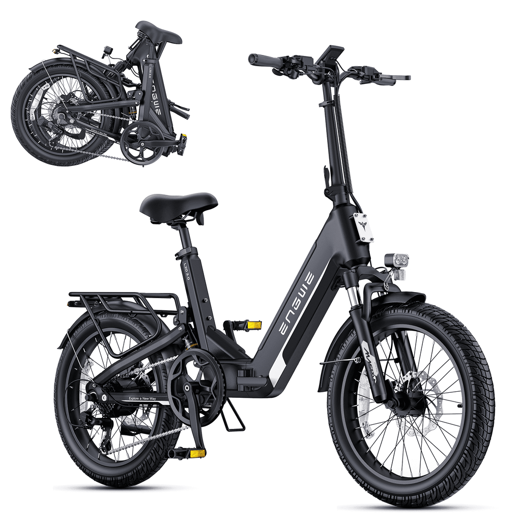ENGWE L20 3.0 Electric Bike for Adult ,Anti-Theft Folding Electric Bike 48V 8A Fast Charging Battery, 90Nm Mountain E-Bike Speeds up to 28 Mph& Max Range 60 Miles,UL2849 Electric Bikes