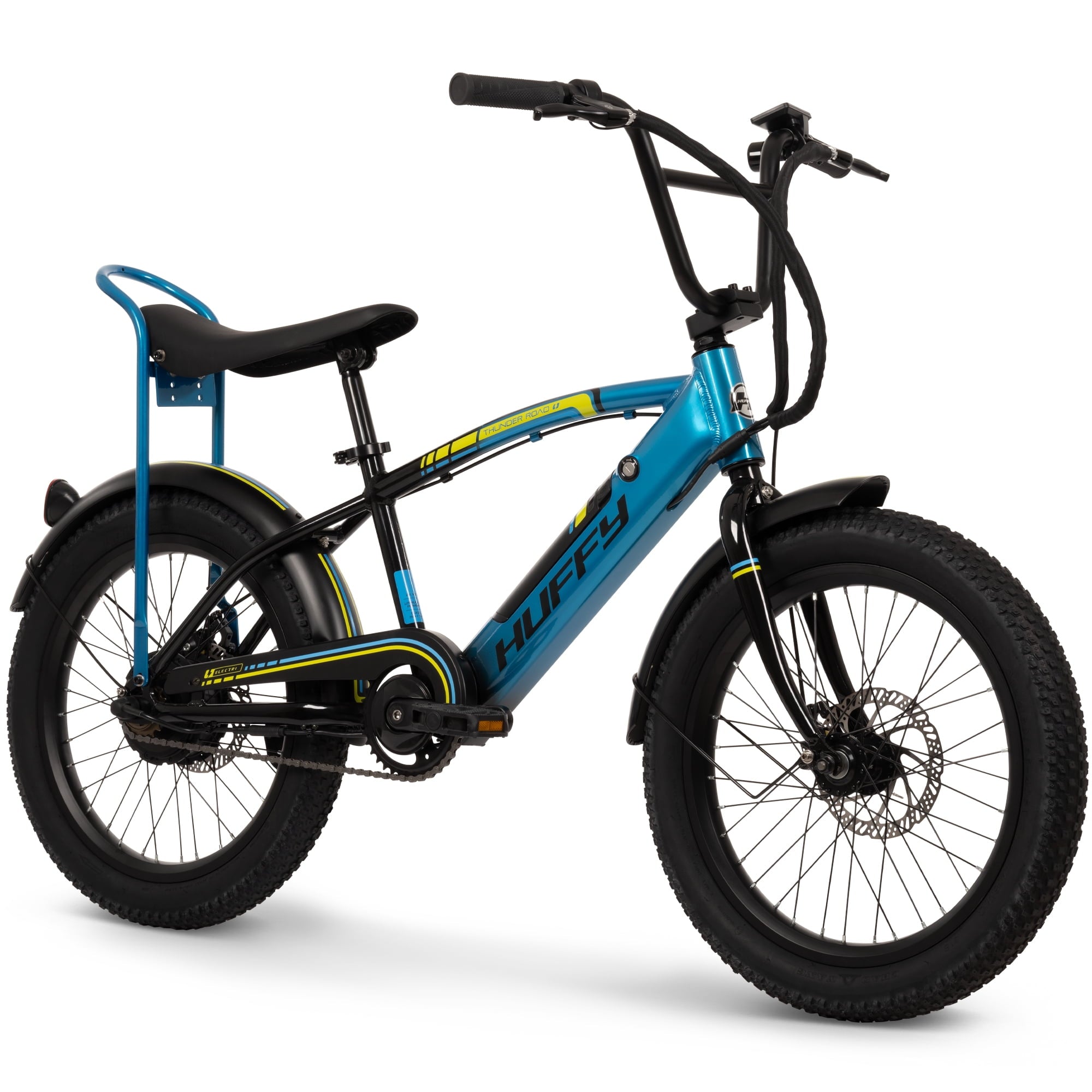 Huffy 20 eThunder Road Electric Bike, Fits Riders 3'7 - 4'7, Teal, Teen, Unisex Electric Bikes
