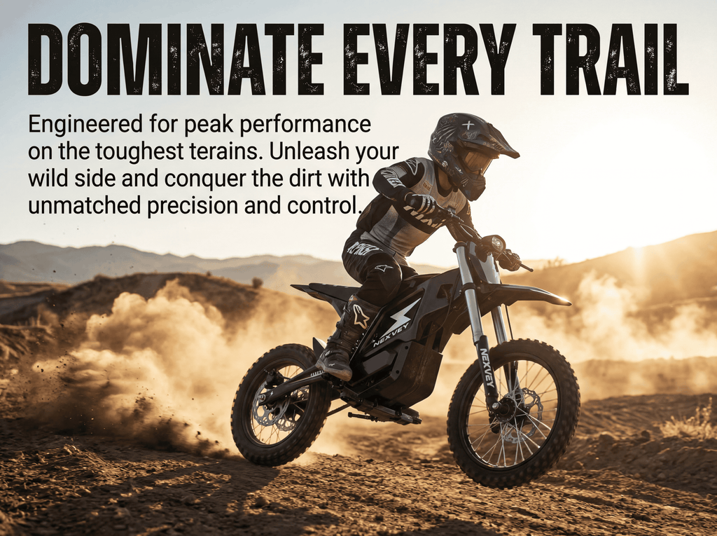 NEXVEY FLASH Electric Dirt Bike with Helmet(Size M) for Teens & Adults 13+, 4000W Peak Electric Motorcycle, 48V 22.5Ah UL2272 Battery, 35MPH Max Speed, Dual Suspension Off Road Ebike Electric Bikes