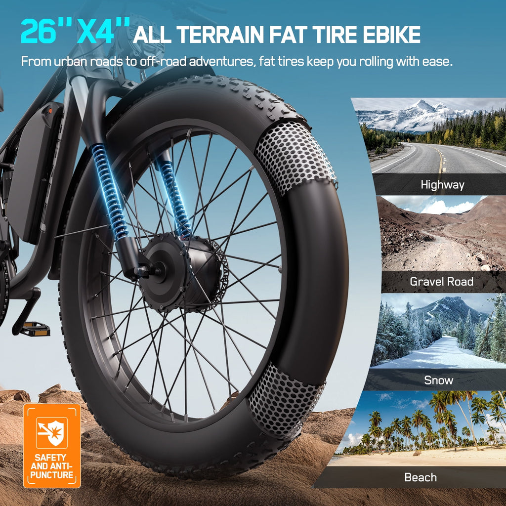 FENGQS 26 Electric Mountain Bike Electric Bikes