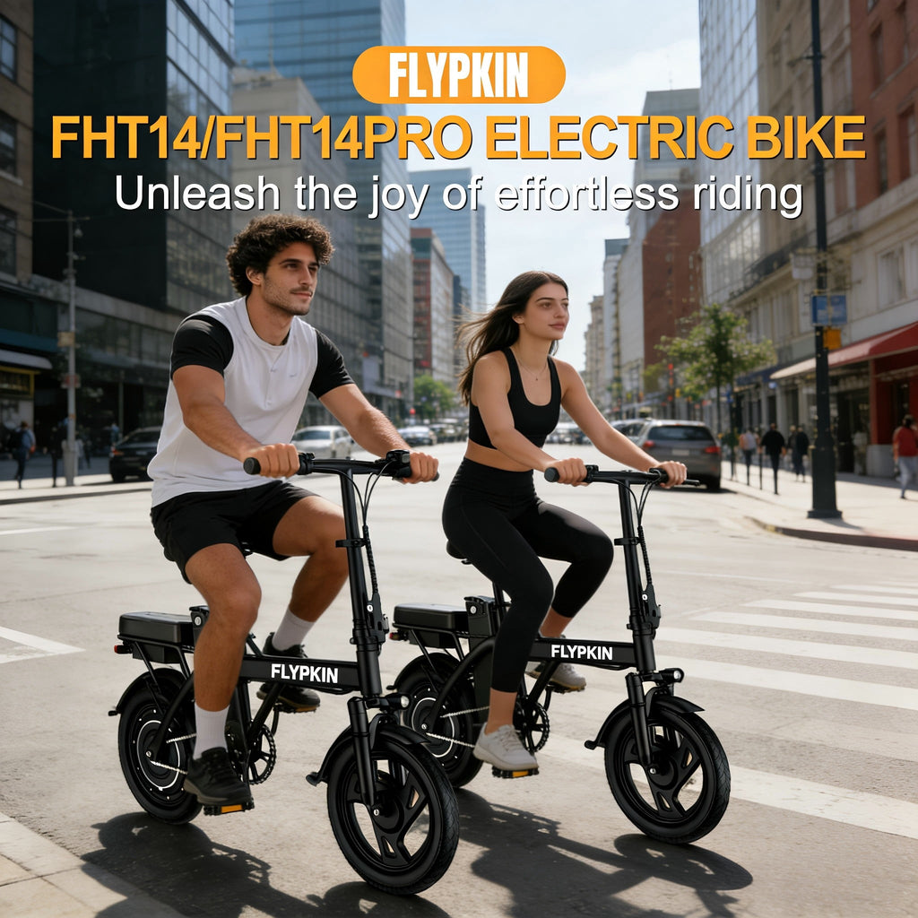 Electric Bike for Adults, 500W Motor, 20 MPH Max Speed Folding Ebike, 14 Electric Bicycles, Max 30 Miles Range (Pedal Assist Mode), Mini E Bikes Electric Bikes