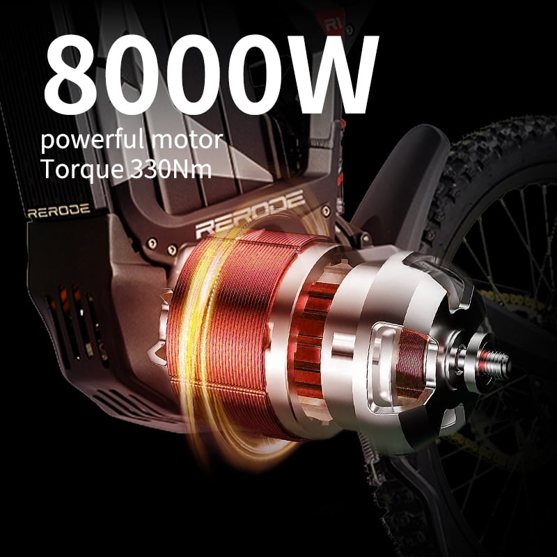 Electric Dirt Bike for Adults with Adjustable hydraulic shock absorber, 8000W Peak Motor, Max Speed 53MPH& Up to 75Miles,Electric Motorcycle with 72V/35AH Removable Battery,UL2849(USA Werahouse) Electric Bikes