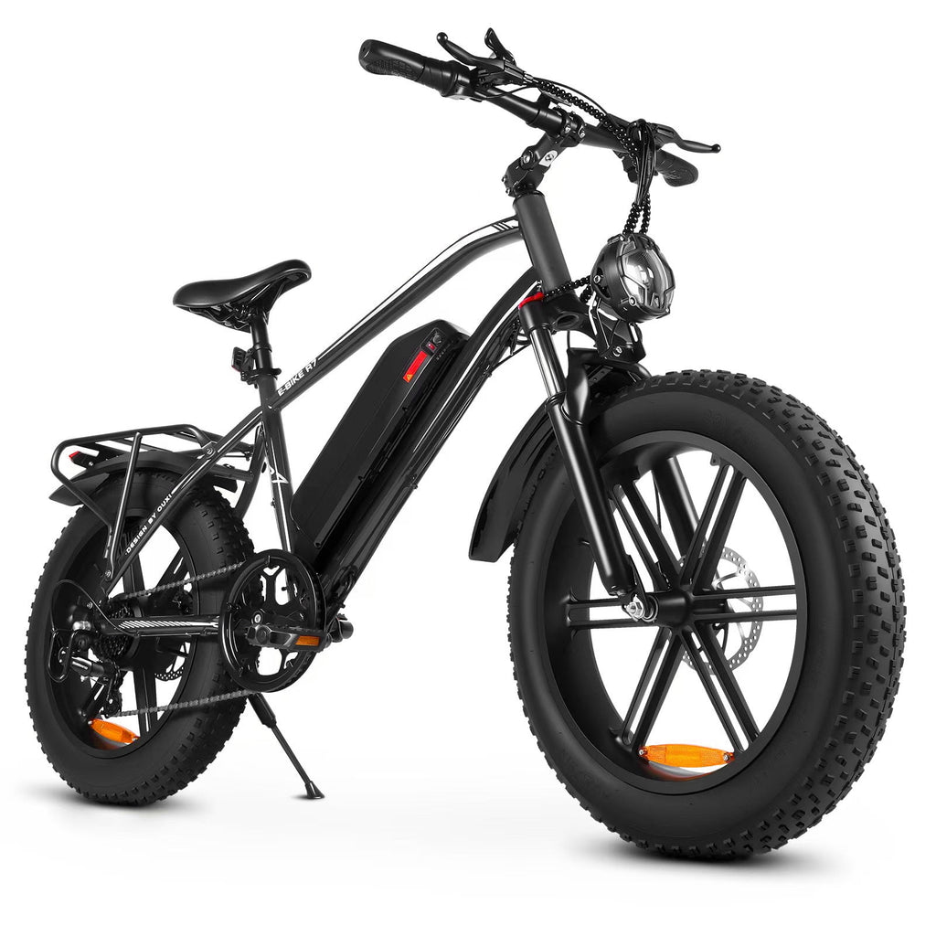 Hipatoo Peak 1000W Electric Bike for Adults, 20X4.0 Fat Tire E bike, 48V/13Ah Battery 25MPH Mountain Bike, 38 Miles Range Electric Bicycle for Cycling, 7-Speed E-bike, Ebike for Adults UL2849 Electric Bikes