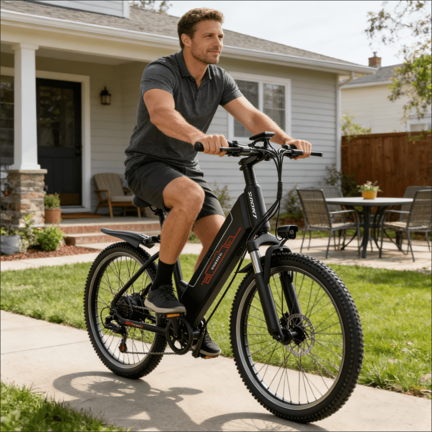 F26-1500W Off-Road Electric Bike, 26 Tire 55 Miles Electric Bike ,48V 10.5 Internal Battery (Removable), Top Speed 30MPH, Electric Mountain Bike Beach Bike, Professional 7 Speed UL2849 Electric Bikes