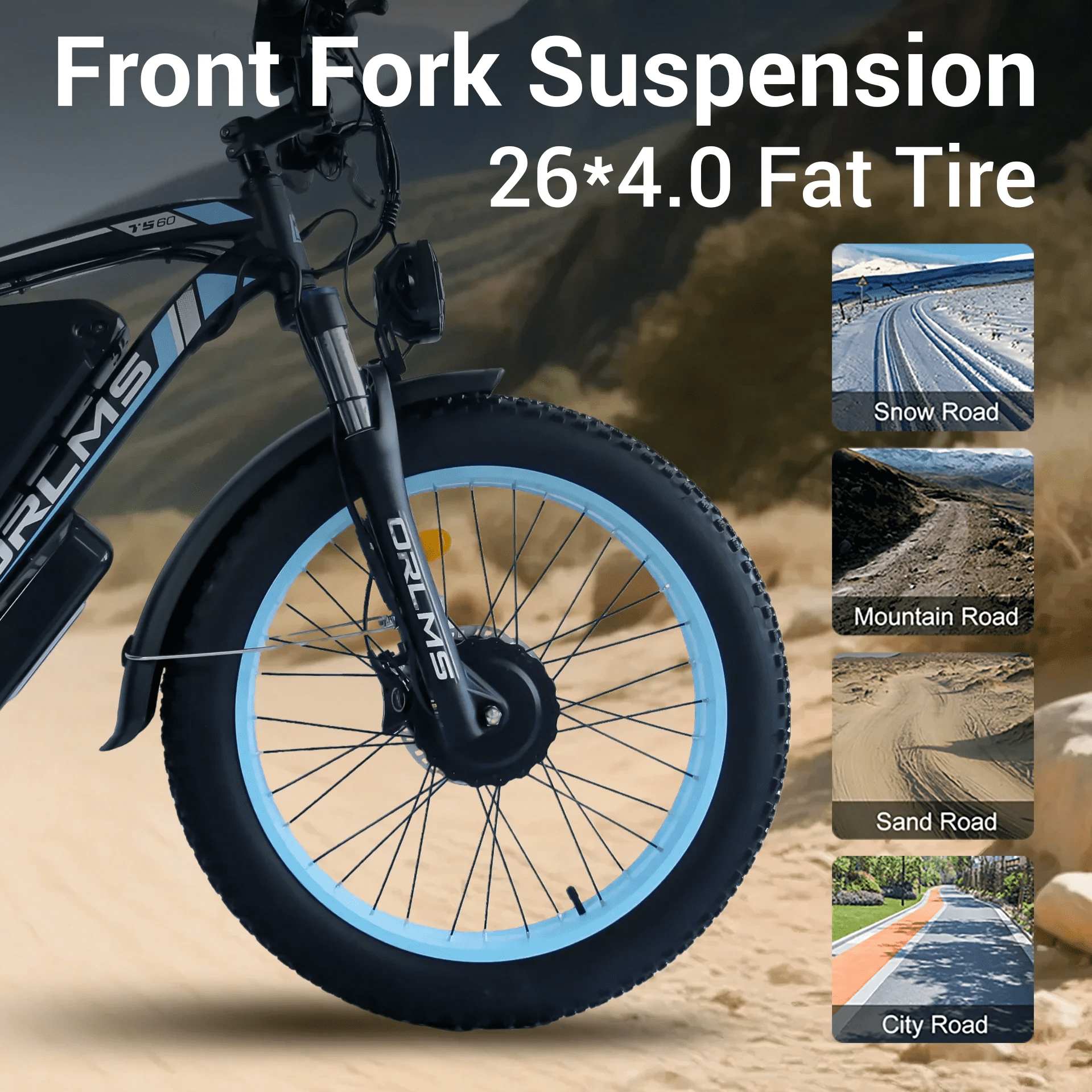 6000W Peak Dual Motor Ebike, 60V 25AH Battery Electric Bike for Adults,AWD 21-Speed 50MPH Mountain Snow E-Bike with 26 x 4.0 Fat Tire, Long Range Mountain Dirt Bike for Off-Road Snow Sand Electric Bikes