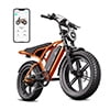 TST Electric Bike for Adults, 750W Motor, 20x4 Fat Tire, 20Mph Speed EBike, Full Suspension E Mountain Bike, 48V/15AH, UL2849 Electric Bikes