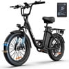 URLIFE 20*3.0 Electric Bike for Adults,1000W Peak Motor,48V 13AH Remobavle Battery,28MPH Max Speed, 7-Speed Mountain Ebike,UL2849-Black Electric Bikes