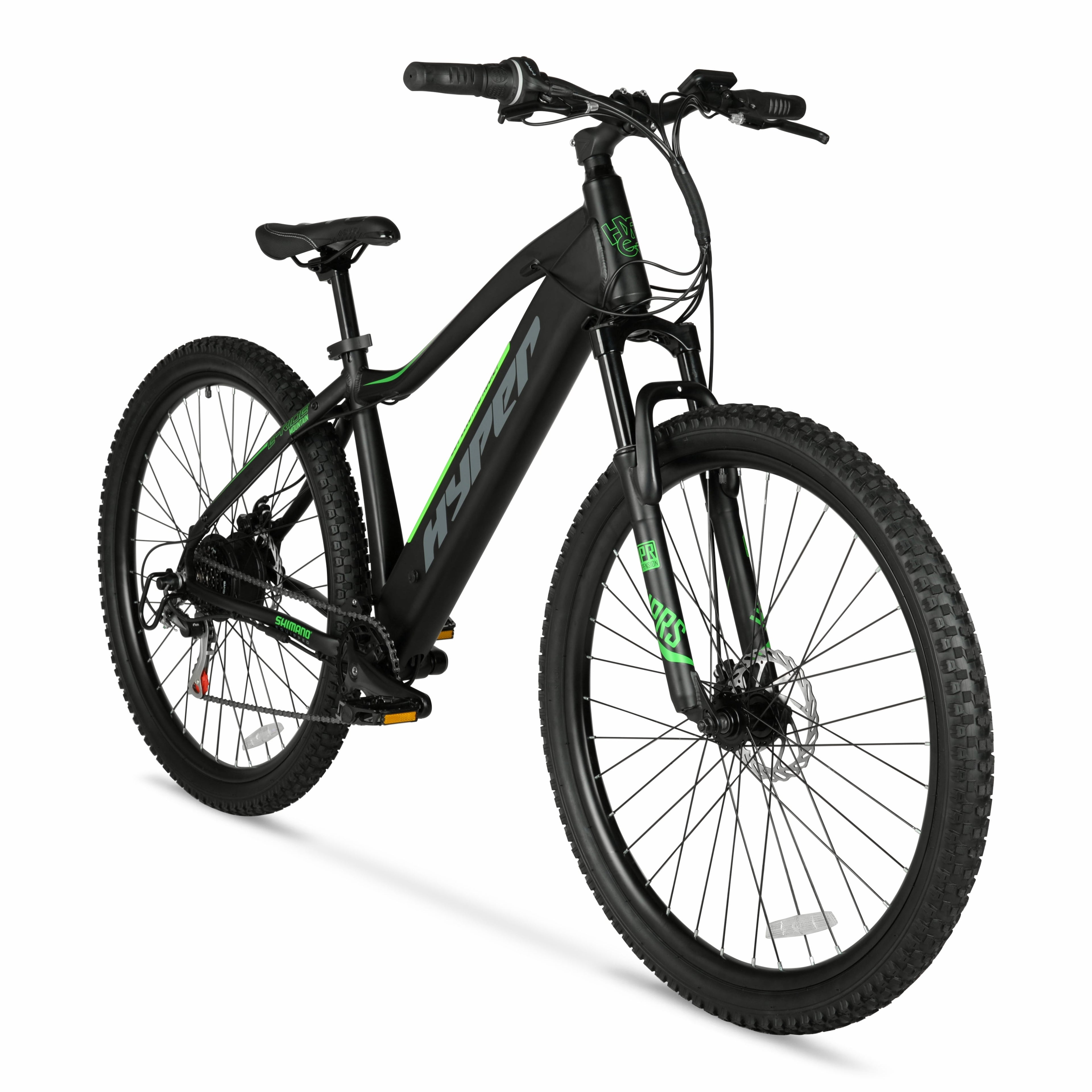 Hyper Bicycles 29 36V Class 2 Electric Mountain Bike, 350W Motor, Adult Ages 14+, Black Electric Bikes
