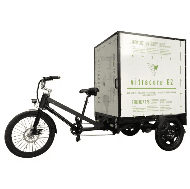 Electric Delivery Cargo Trike Bicycle 500W Motor 48V Battery Box Truck 3 Wheel Utility Bike 660 lb Load Pedal Assist LED System Black Electric Bikes