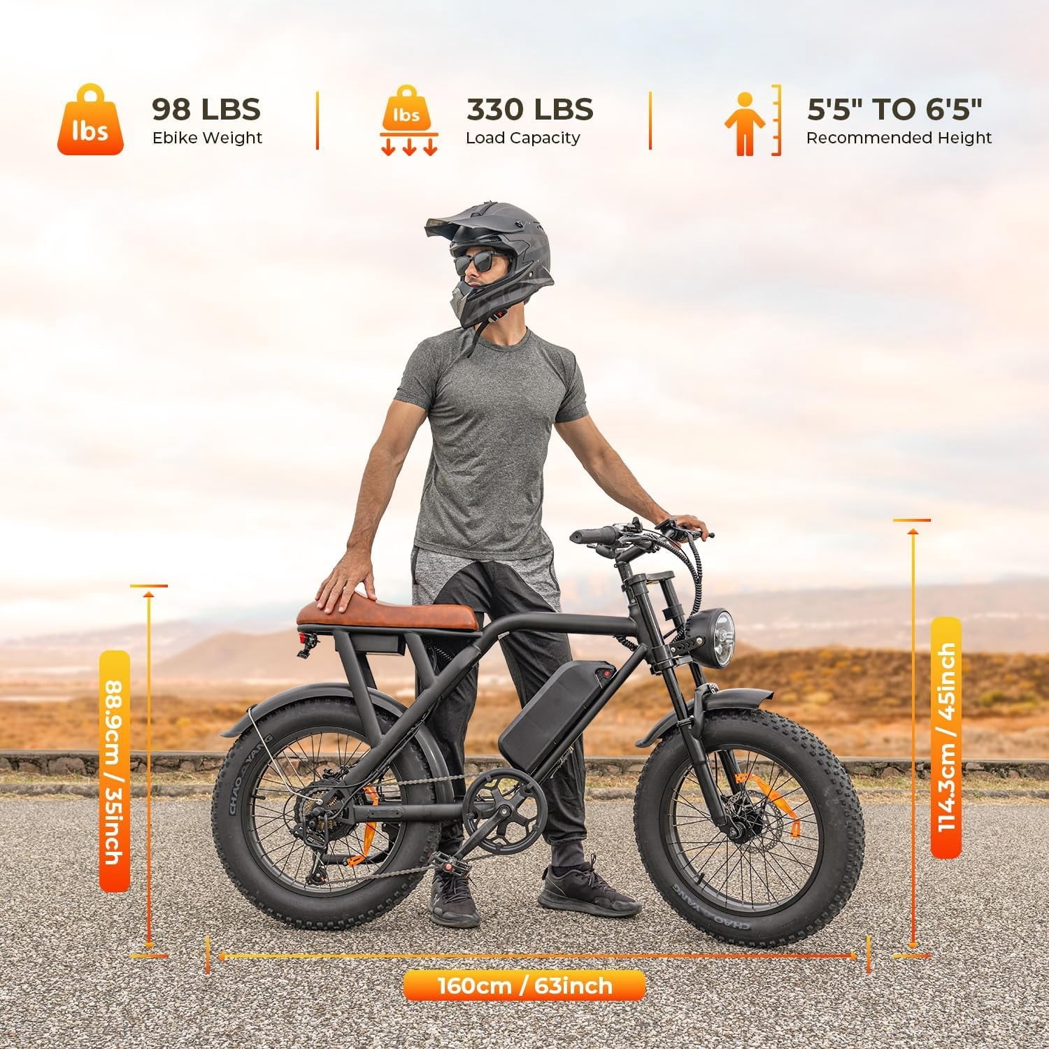 Electric Bike for Adults, 2200W, 35MPH & 75 Miles, 20x4 Fat Tire, 48V 15.6Ah Removable Battery, 7-Speed & 3 Modes, Full Suspension E Mountain Bike, UL 2849 Certified Electric Bikes