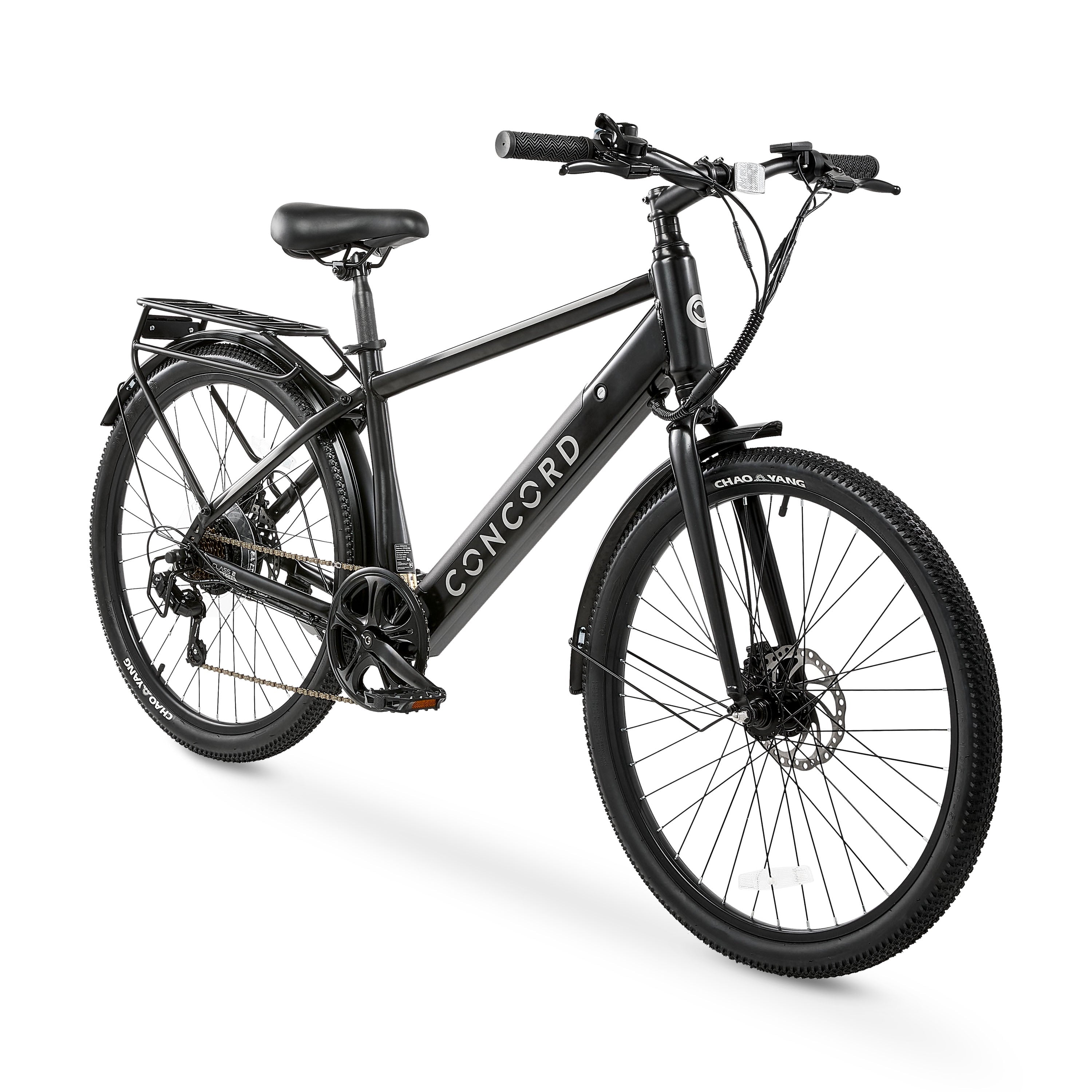 Concord Commutr 26'' Electric Bike, 350W Motor, Class 2, Black, Fits Riders 5'2-5'10 Electric Bikes