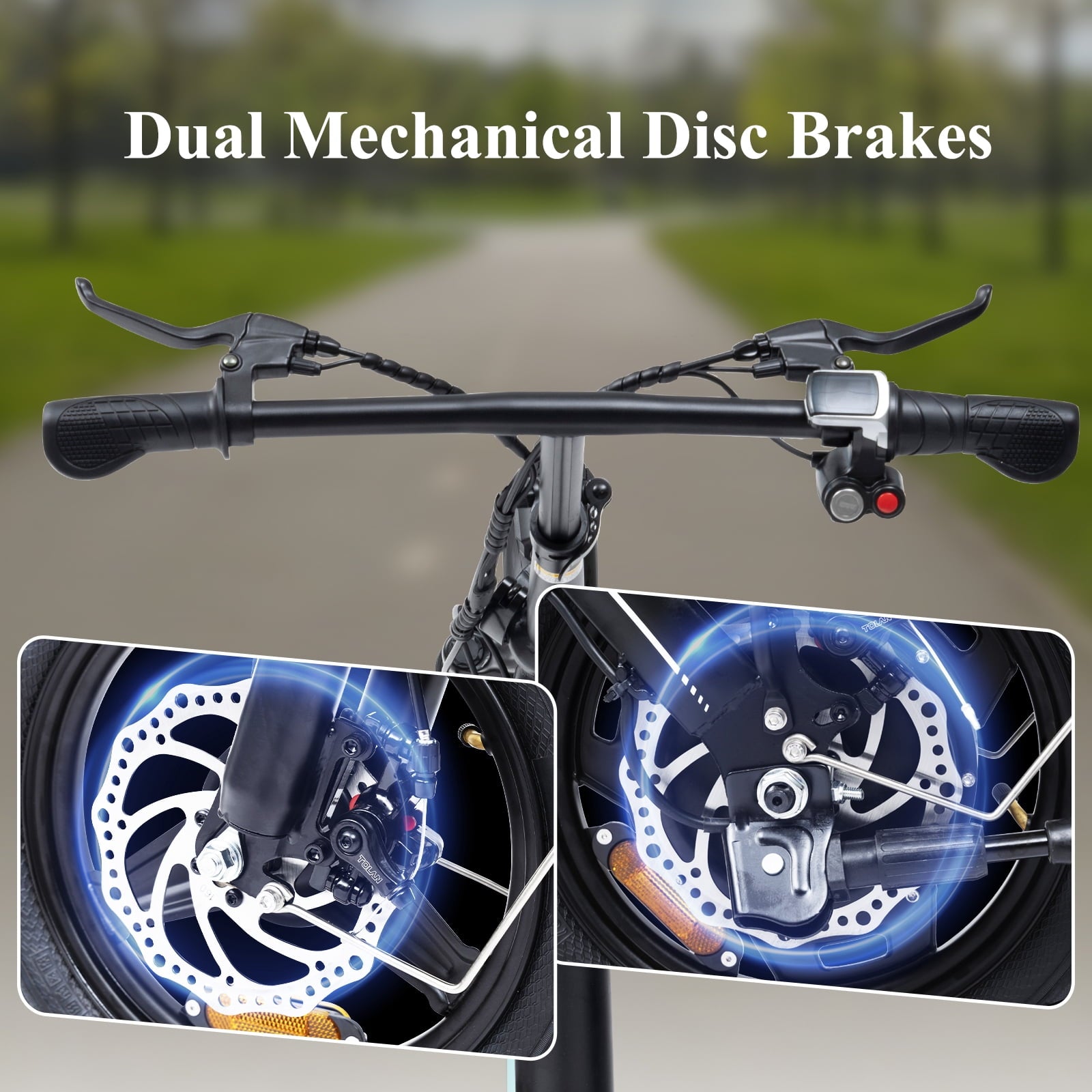 Bodywel Electric Bike for Adults, Electric Bicycle with 36V 10Ah Battery, 14 Folding Ebike, Peak 500W Motor, Mini E Bikes for Urban Commuter, UL2849 Electric Bikes