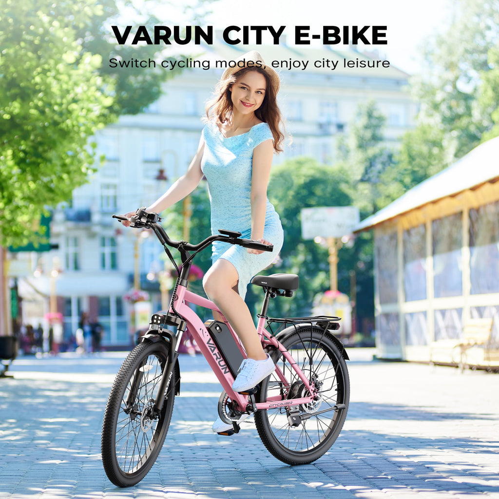 Electric Bike, 26 EBike with 750W Peak Motor, 48V 374.4Wh Removable Battery, 20+MPH, 7-Speed Gears, Includes Bike Pump, Phone Holder & Bike Lock - Electric Bicycle for Adults, UL2849 Electric Bikes