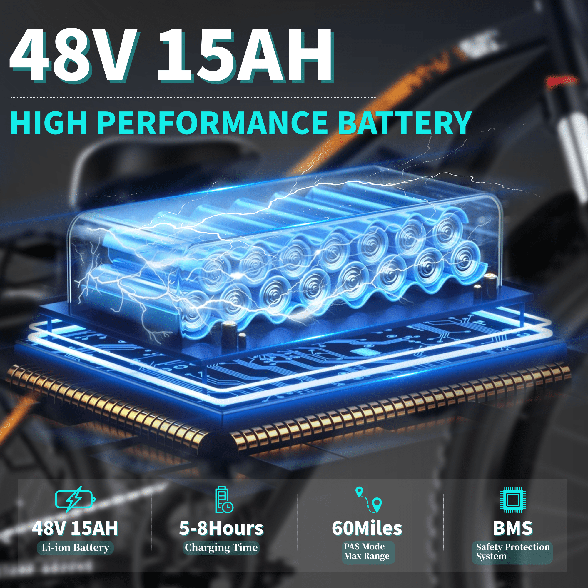 HILLVIGO Electric Bike for Adults, 2000W Peak 26 Electric Mountain Bike, 26*4.0 Fat Tire Helical Gear Motor E Mountain Bicycle, 48V 15Ah 7-Speed Shimano Ebike UL2849 Electric Bikes